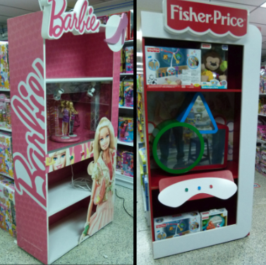 Mattel · Exhibidores